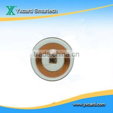 RFID clear coin tag/disk tag with adhesive