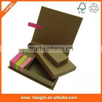 Environmental ECO Sticky Notepad in craft holder for Gifts and Promotions