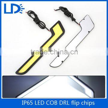 High quality 100% Waterproof 12v Metal housing Cob Drl Daytime Running Light Cob Led Drl