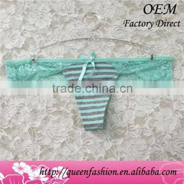 New panty styles elastic panties thongs factory OEM satin underwear for women