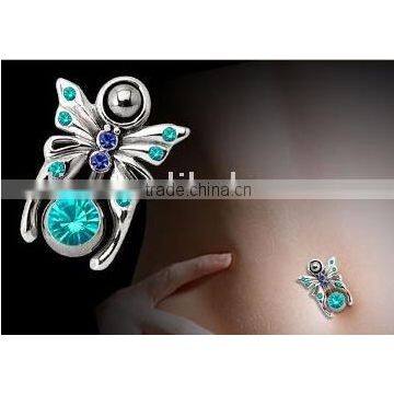 butterfly navel belly jewelry,belly button navel ring,belly ring