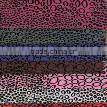 PVC Flock Leather Fabric