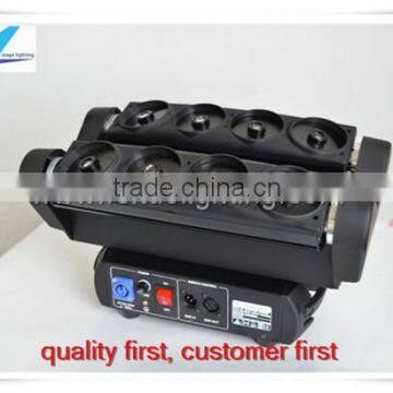 8x10w rgb led spider moving head laser light