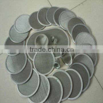 Round panel Fine mesh stainless steel filter