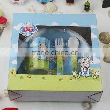 JH55165 Plate JH06004 Cup JH01 Spoon JH02 Fork 4pcs Kids Dinner Set photo-3