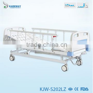 2 cranks manual hospital bed, clinic bed KJW-S202LZ