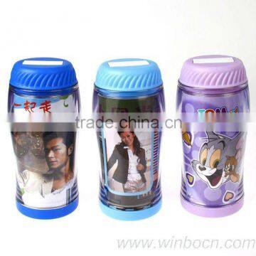 Music plastic saving money jar with tom and jerry design