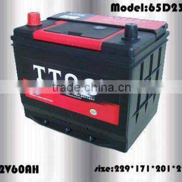 sealed Maintenace Free acid battery on car