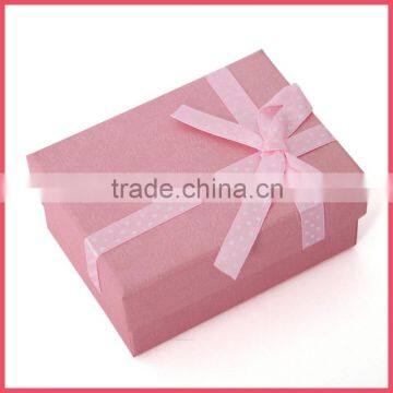 2014 hot sell fancy pinky lady gift wrap box for watch