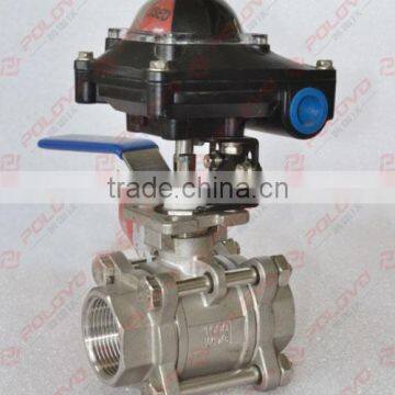 1000wog 3 pc ball valve manual small gas valve