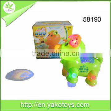 New cartoon toy electric dog with projuction toys