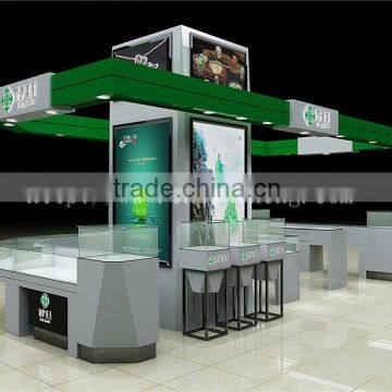 Korean Jewelry Store Furniture Used Wooden Showcase for Jewelry Display Set