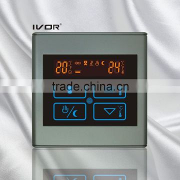 Good Quality IVOR Touch Screen Water Floor Heating Thermostat (SK-HV2300B-M) King Kong Gary Synthetic glass / PC Frame