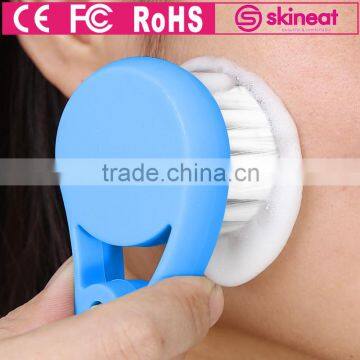 skineat soft bristle hand facial cleansing brush