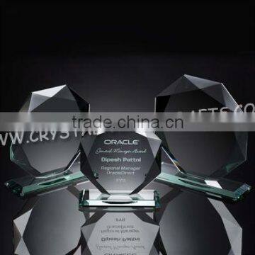 Wholesale Jade Glass Trophy Awards Curved Plaque - (10mm Thick) Free Engraving for the jade glass trophy awards