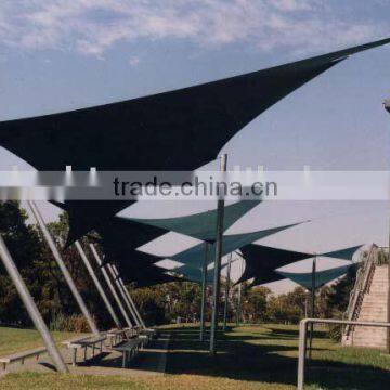 Square olive shade sail for leisure