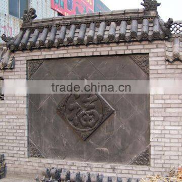 yard antique background grey roof tiles