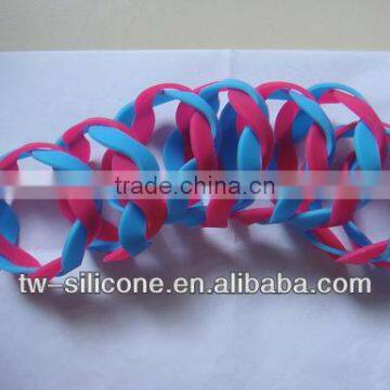 Fancy Twist Bracelet Chain for Girls Silicone Twist Bracelet