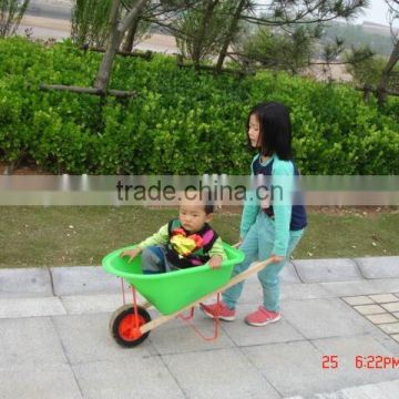 Plastic Kids Toy Wheelbarrow / wooden kids toy wheelbarrow