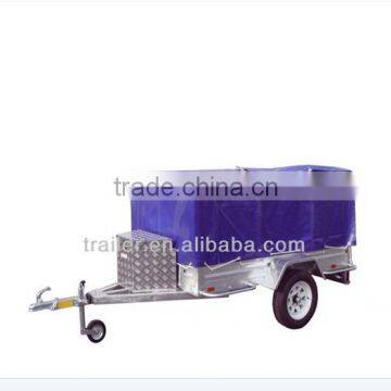 2015 new box trailer with pvc tarp / cage trailer