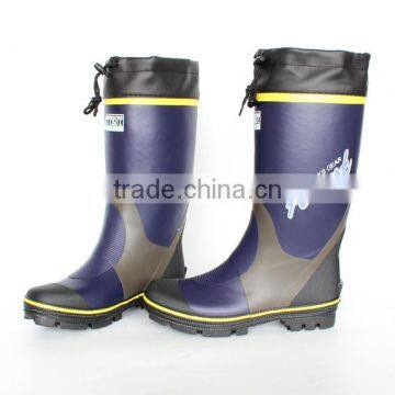 outdoor rubber fishing boots high quality custom made gumboots knee wellington boots