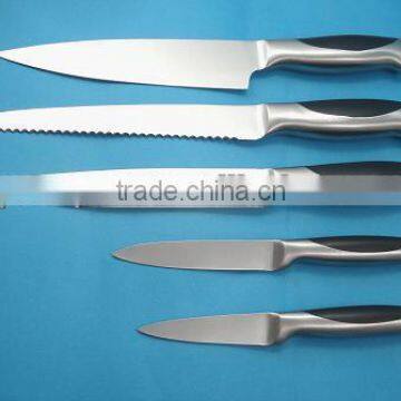 HOT SALE 5PCS ABS Handle Kitchen Knife Set With Block