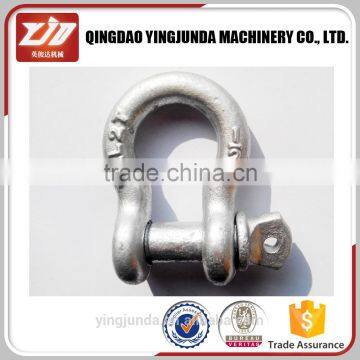 Alloy Steel Red Screw Pin Marine Chain Type Bow Shackles