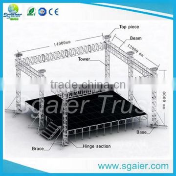 Aluminum box truss ,square truss ,modular truss for sale