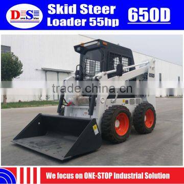 Cheap Skid Steer Loader Price 650kg Mini Skid Loader 55hp New WECAN Skid Steer Loader photo-3