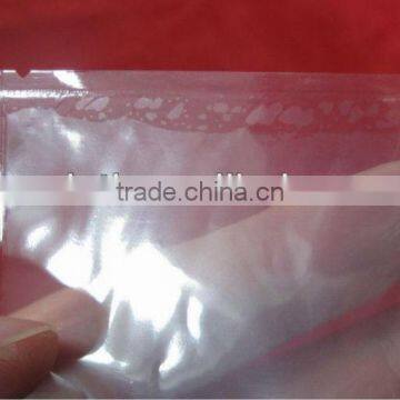 Three Sides Sealed Plastic Bags With Sawtooth