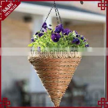 Garden hang plant container 12" Cone shaped Hanging flower pot