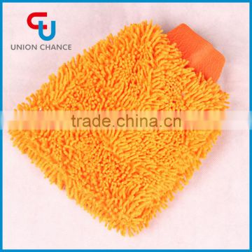 super- absorbent microfiber chenille car cleaning glove/mitt