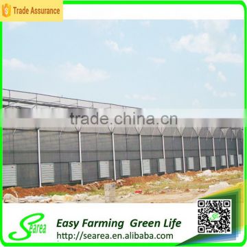 Cooling fan and wet pad greenhouse for agricultural