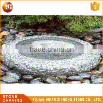 Stone Decorative Hand Carve Bird Carving Water Bowl photo-3