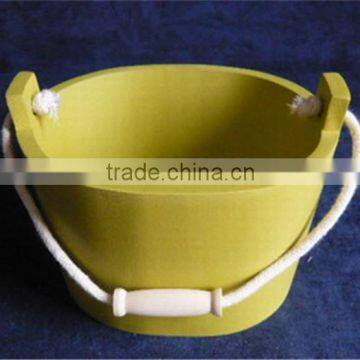 Hot Selling Different Types Wooden Garden Flower Pot With Rope photo-4