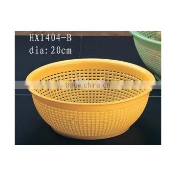 Plastic woven basket