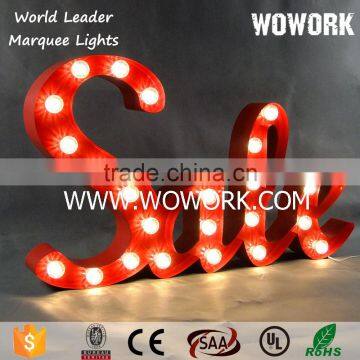 decorative metal led letters