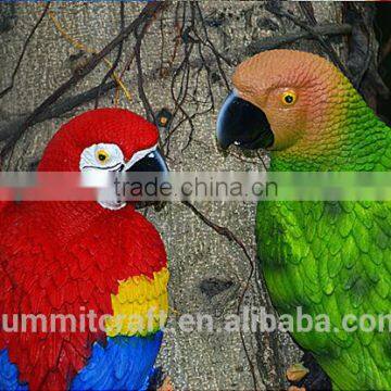 Artificial Resin Hanging Parrot Outdoor Decoration photo-4