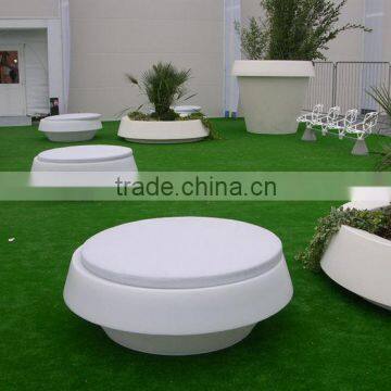 FO-9528 White Plastic LED Pot ,garden decoration, light flower pot