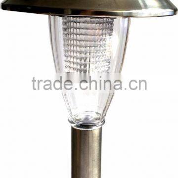 3pk Stainless Steel Solar Path Light Outdoor LED Landscape Lawn Garden Lamp -140 mm photo-3