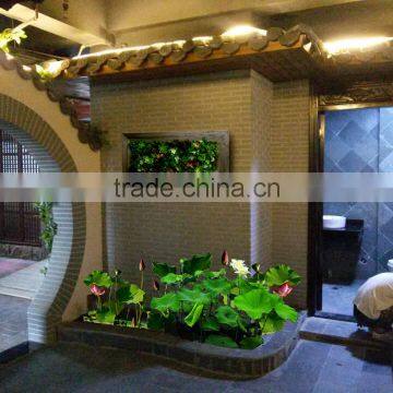 Home and Outdoor Decoration Synthetic Cheap Artificial Vertical Green Grass Wall E08 0401 photo-4