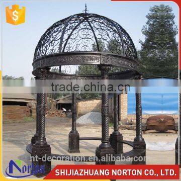 factory sale small black home cast iron gazebo for sale NTIG-016Y