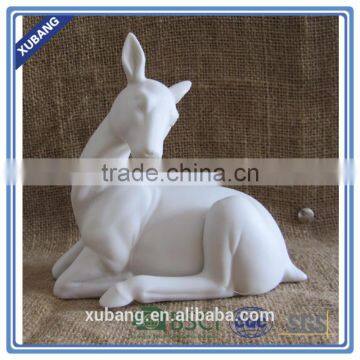 Christmas Deer Figural Custom Decorative Lying White Deer photo-2