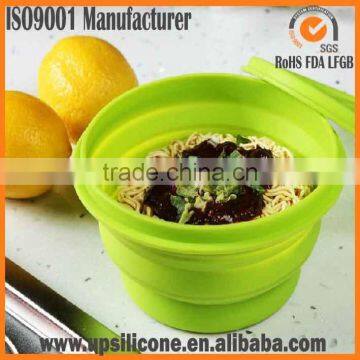 silicone foldable bowl silicone collapsible bowl