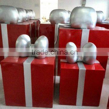 Different size frp Christmas gift-box for outdoor