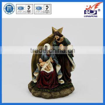 Polyresin Antique Christmas Nativity Sets,Mary ,Joseph & Baby