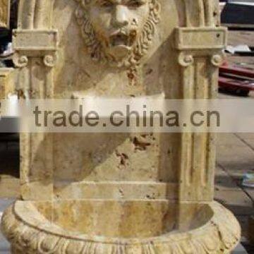 Outdoor lion wall fountains sculpture