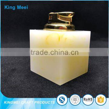 Small White Acrylic Cube Box Perfume Organizer photo-3