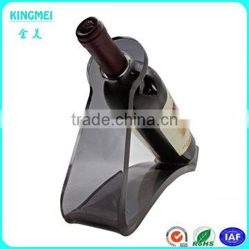 Wholesale funny wine bottle holder for security display ,acrylic decorative single wine rack