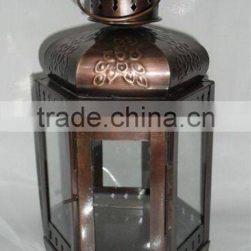 Decorative Candle lantern copper antique 1325 Interior decoration 4.25X11.5